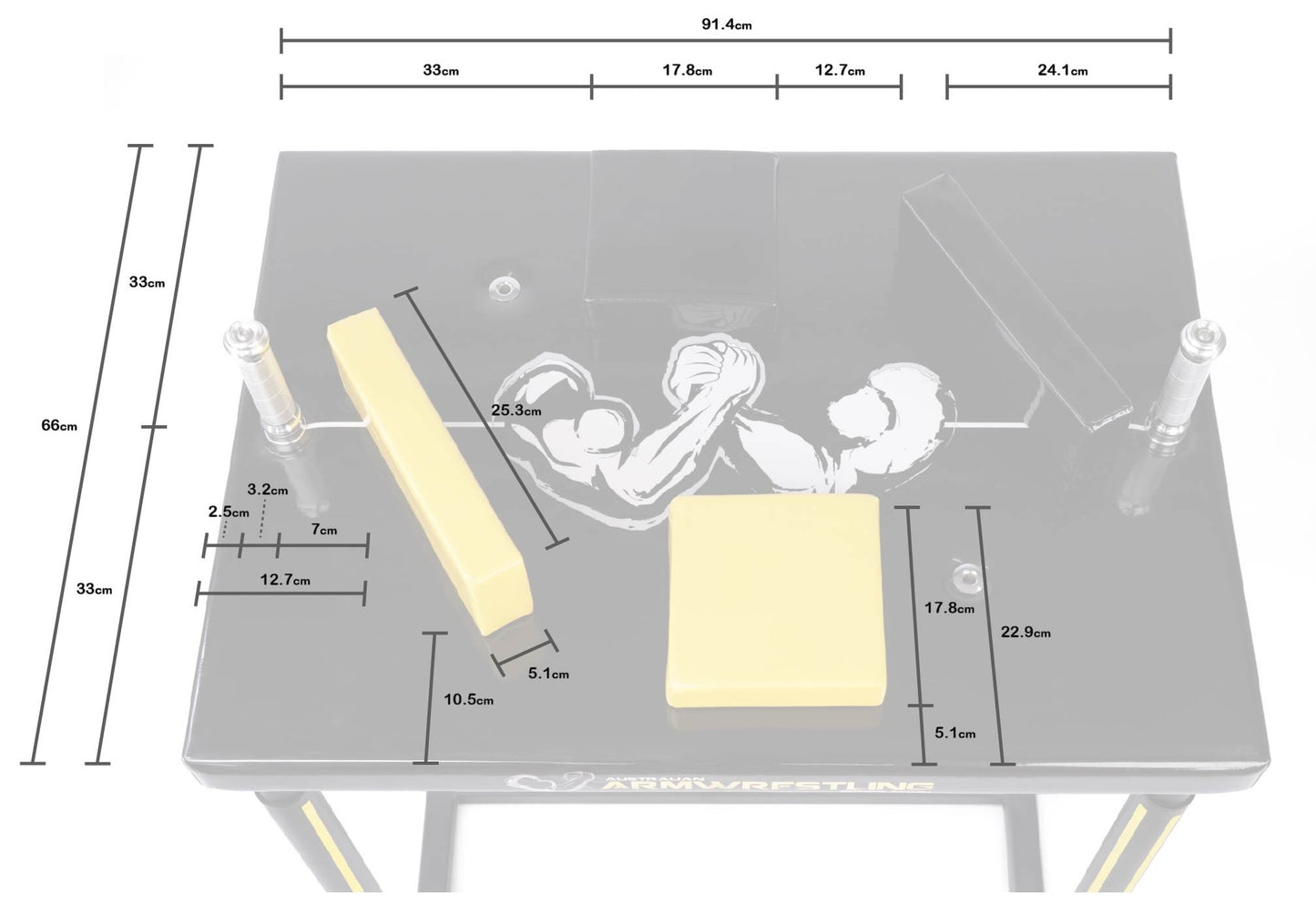 Australian Armwrestling Federation - Customised ArmKing Competition Table